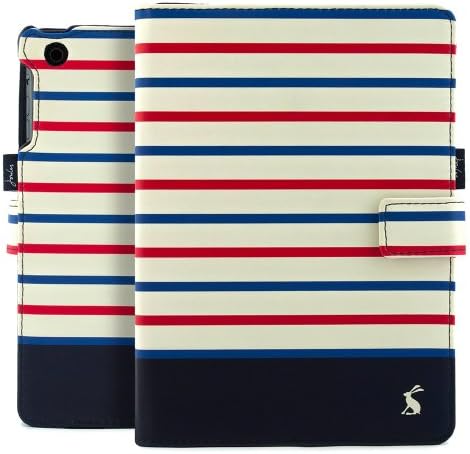 Officail Joules iPad mini 2 / iPad mini 3 Case with Magentic Closure Protective Fashion branded Cover for iPad mini 2 / iPad mini 3 Retina - Stripes design