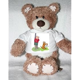 Teddy Bear with man, body, individuals, individual, wildlife, humans, gun, person, dog, angry, hunting, human, persons, medicine, people, hunter t-shirt