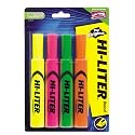 Avery HI-LITER Desk Style Highlighters 4 Pack (24063)