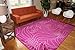 Feraghan/New City New Floral City Contemporary Modern Area Rug, 2' x 3', Purple/White