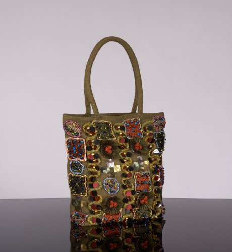 Per Una Felt Bead Bag
