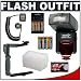 Phoenix DZBIS-112iTTL Digital Autofocus Flash (E-TTL II, E-TTL, TTL) + 8 Batteries & Charger + Sto-Fen Omni-Bounce Diffuser + Precision Design E-TTL Flash Cord + Stroboframe 350 Flash Bracket for Canon EOS Rebel XT, XTi, XS, XSi, 20D, 30D, 40D, 5D Digital SLR Cameras