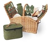 Somerset - English Style Willow Deluxe Basket Green