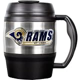NFL St. Louis Rams 52-Ounce Stainless Steel Macho Travel Mug with Bottle Opener