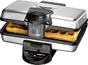 LUXUS WAFFELEISEN MIT 2 GROSSEN BACKPLATTEN UND STARKEN 1000 WATT FUER BELGISCHE WAFFELN BRUESSELER ART EDELSTAHL INKL BACKAMPEL NEU + OVP