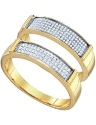 0.34CTW DIAMOND MICRO PAVE DUO SET