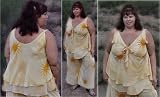 Babydoll�Batik�Top in Cream