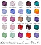 Wholesale lot 500 Bicone 4mm Swarovski #5328 Crystal Beads 25colors