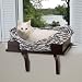 Pet Supplies : BLACK - Savvy Tabby Wooden Window Seat