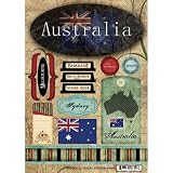 Scrapbook Customs - World Collection - Australia - Cardstock Stickers - Travel