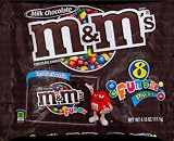 M&M's Milk Chocolate Fun Size Packages, 8-Count, 4.13-Ounce (Pack of 8)