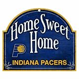 NBA Indiana Pacers 11-by-9 Wood Home Sweet Home Sign
