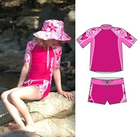 Seaside UPF 50+, UV Protective 2 Piece Short Set