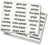 IMAGE OF Kitchen Spice Labels (Black)