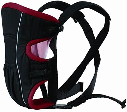 YIBOOBABY Breathable Cotton Mesh Fusion Flexible Front Baby Soft Carrier - Black1