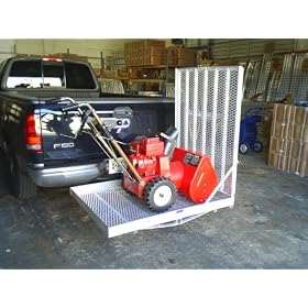 Cargo Carrier W ramp 32W - To Load Snow Blowers, Equipment, Power Wheelchairs, and... by SUV Hitch Mounts