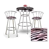 IMAGE OF Chrome Bar Table & 2 Chrome 29