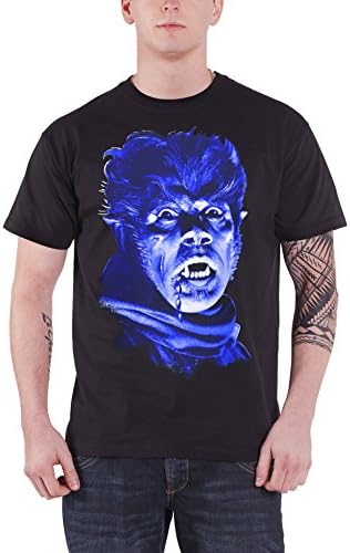 Plan 9 The Wolfman Head Official Mens New Black T Shirt