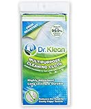 Dr Klean Multipurpose Cleaning Cloth 2pk - Unique Microfiber - Use on Phone, Iphone, Touch Screen, Computer, Tablet - Use in Kitchen, Bathroom, Car, Boat - Odor Resistant, Absorbent, Cleans up to 99.9% of Bacteria and Rinses Clean with Just Water