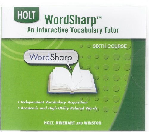 interactive vocabulary tutor for holt sixth course elements of language