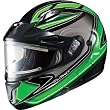 HJC Zader with Electric Shield Men's CL-Max II Snocross Snowmobile Helmet - MC-4