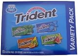 Trident Variety Pack, 270 Pcs, Spearmint, Original, Tropical Twist, Watermelon Twist