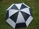 Navy White Double Canopy 60" Golf Umbrella