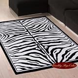 Large Modern Animal Print Out Of Africa Zebra Print Rug