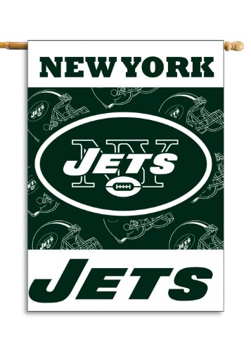 NFL New York Jets 2-Sided 28-by-40-Inch House Banner