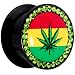 9/16" Rasta Pot Leaf Acrylic Stash Plug