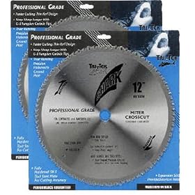 Shark Pro-series (2 Pack) 12 inch 80 Teeth Carbide 1 arbor hole ATB Thin Kerf Circular Saw... by Shark Pro-series