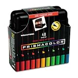Double-Ended Art Markers w/Case, 48-Color Set