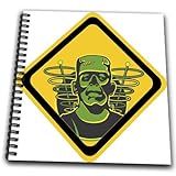 TNMGraphics Halloween - Caution Sign Frankenstein - Drawing Book - Drawing Book 8 x 8 inch TNMGraphics Halloween - Caution Sign Frankenstein - Drawing Book - Drawing Book 8 x 8 inch