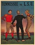 Tennessee vs LSU '59 Vintage Football Poster