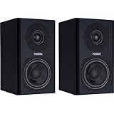 Fostex PMO.3B 3-Inch 2-Way Powered Digital Speaker System, Black, Set of 2