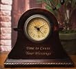 Time to Count Your Blessings Inspirational Mantle Keepsake Clock
