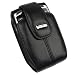 AccessoryOne - RIM Blackberry 8800, 8830 PDA Original Lambskin Black Leather Swivel Holster Case with Belt Clip - HDW-13143-001