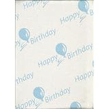 6 SHEET BIRTHDAY GLITTER GIFT WRAP  3 SHEETS EACH OF 2 STYLES 