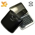 Original Suncase Echt Ledertasche (Lasche mit R�ckzugfunktion) f�r Motorola Flipout in schwarz