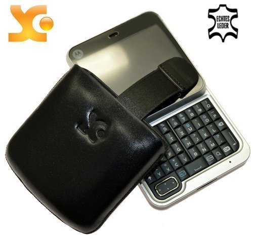 Suncase Ledertasche (Lasche mit R&uuml;ckzugfunktion) f&uuml;r Motorola Flipout schwarz Preisvergleich