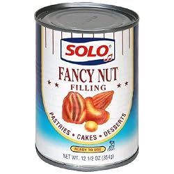 Solo Nut Filling, 12.5-Ounces (Pack of 6)
