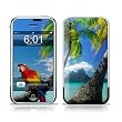 Tropics Design Protective Skin Decal Sticker for Apple iPhone (2G)1st Generation