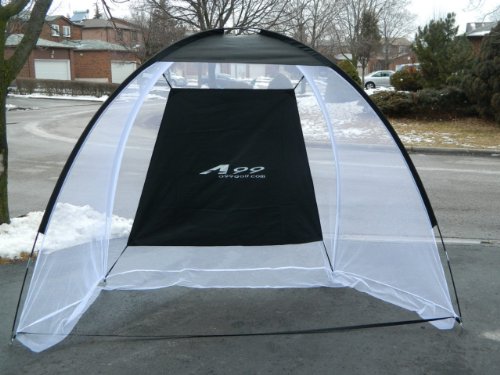 A99 Golf Firber Glass Pole Black Htting Net