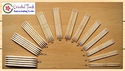 5" Double Point Bamboo Knitting Needles 12 Sets of 5 Pieces per Set (60 pieces in total)