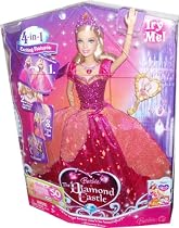 Barbie The Diamond Castle DVD Series 12 Inch Singing Doll - Princess Liana with Transforming Dress, Light-Up Necklace and Hairbrush (Caucasian - M0785)