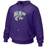 Nike Kansas State Wildcats Purple Tackle Twill Logo Hoody Sweatshirt