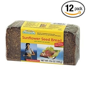 Mestemacher Sunflower Seed Bread, 17.6-Ounce Packages (Pack of 12)
