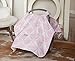 Carseat Canopy (Angelina) Baby Infant Car Seat Cover w/Attachment Straps and Minky Fabric