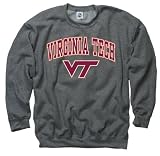 Virginia Tech Hokies Dark Heather Perennial II Crewneck Sweatshirt