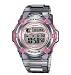Casio #BG3000-8 Women's Slim Marine Clear Grey with Pink Accents Baby G Watch